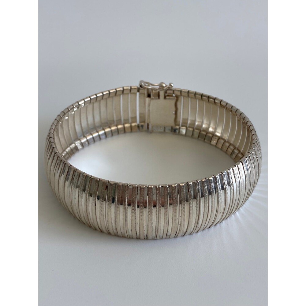 29.64g 20mm IBB Italy 925 sterling silver wide bracelet